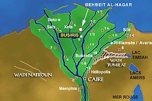 The arrow points to the location of Isiopolis