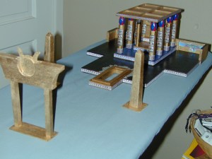Temple model Temple of Isis Scale Model