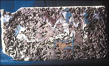 Discovered in 2005, this is the only example of an ancient Egyptian birthing brick that has yet been found