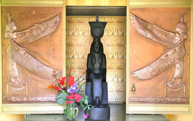 My large, enlivened Isis in Her outdoor temple