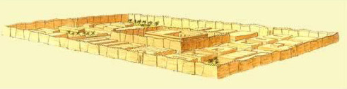 A reconstruction of the Isis temple complex at Isiopolis