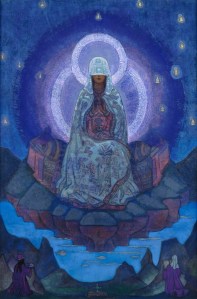 The World Mother, a believe this is a painting by the Theosophist, Geoffrey Hodson