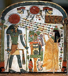 A worshipper giving worship and receiving from the God