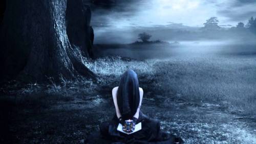 A depiction of the Dark Night of the Soul: Ce Que Je Suis by angelitonegro on Deviant Art