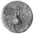 The Basileion of Isis on a coin with Cleopatra on the obverse