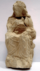 The Sorrowing Isis image found in the Temple of the Winged Lions