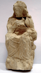 The Sorrowing Isis image found in the Temple of the Winged Lions