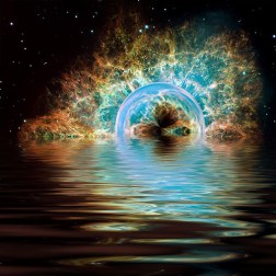 Atum arises from the Nun, the primordial waters of No-Thing-Ness