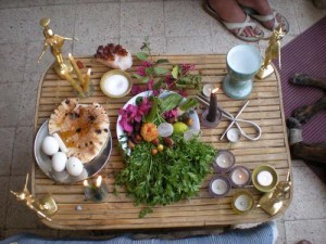 A modern offering table