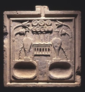 An ancient Egyptian offering table