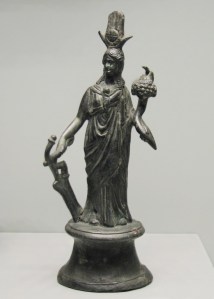 Isis Fortuna with Her rudder and cornucopia