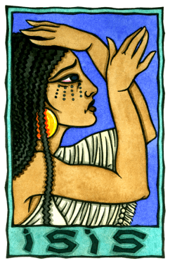 Talia Took's new image of Isis mourning. You can get prints of this work here.